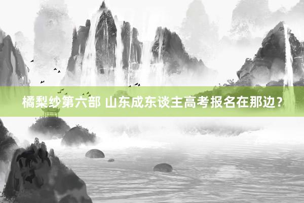 橘梨纱第六部 山东成东谈主高考报名在那边？